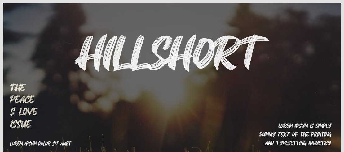 Hillshort Font