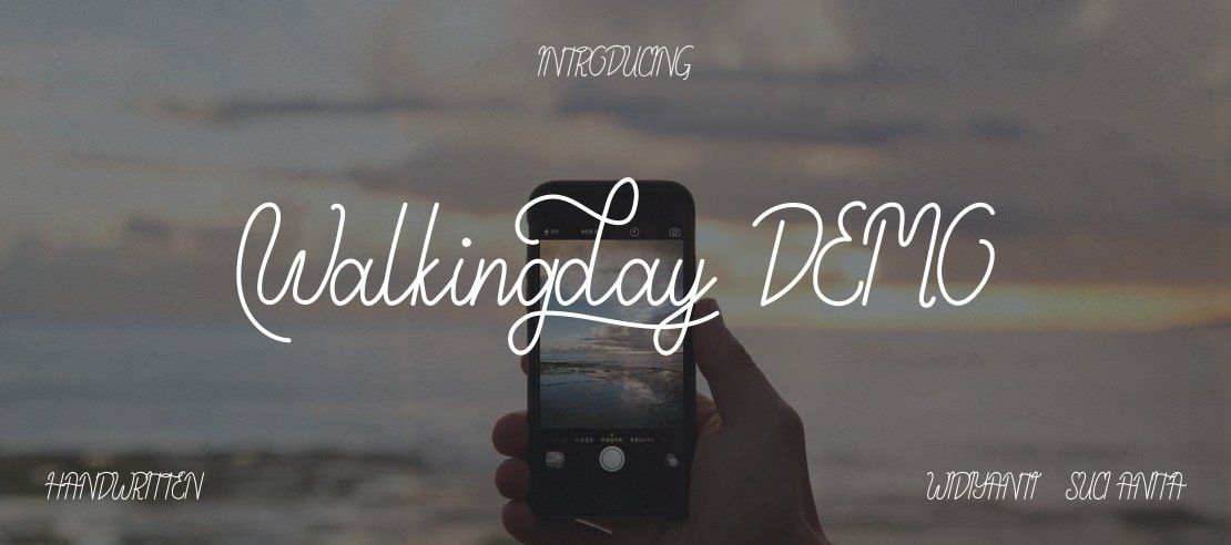 Walkingday Demo Font