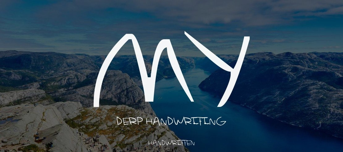 my derp handwriting Font