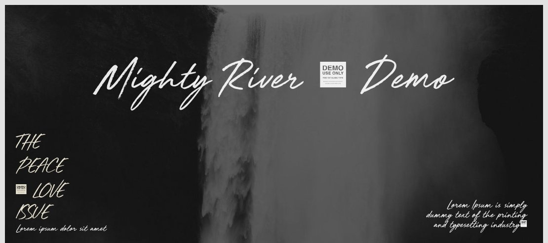 Mighty River - Demo Font