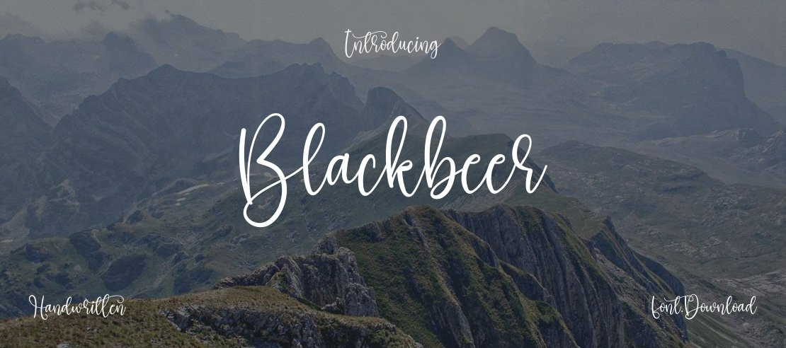 Blackbeer Font