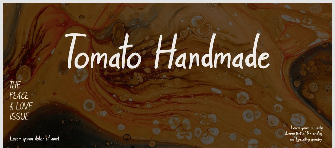 Tomato Handmade Font