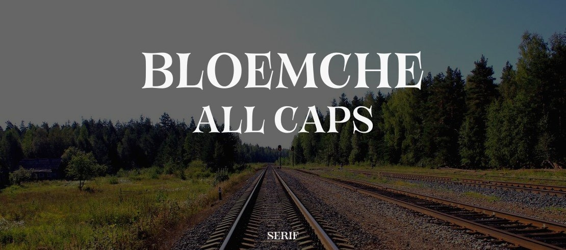 Bloemche All Caps Font Family