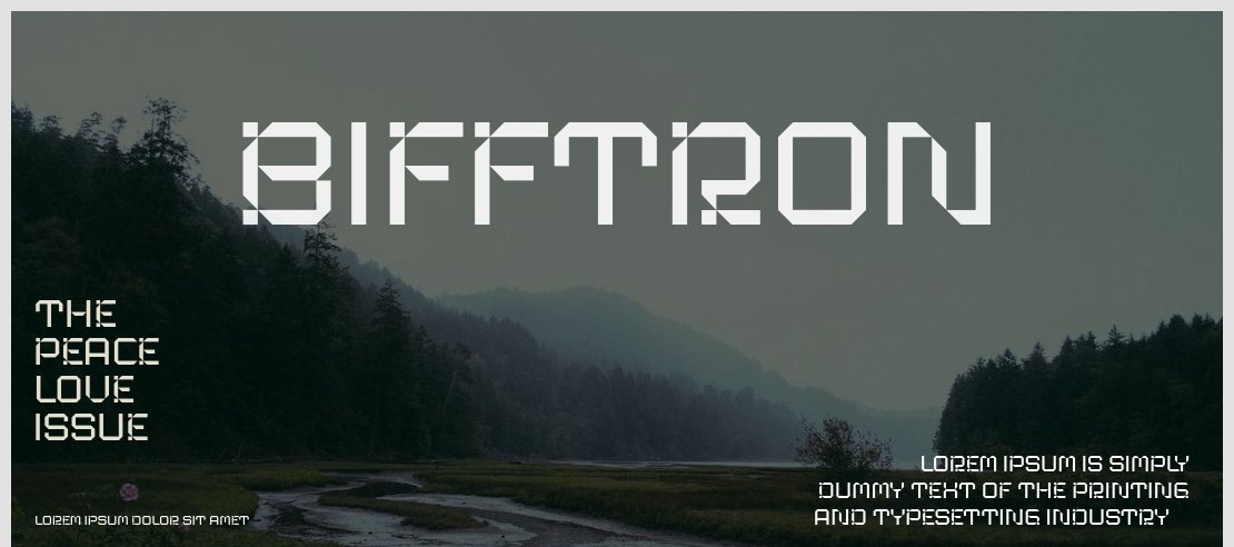 Bifftron Font