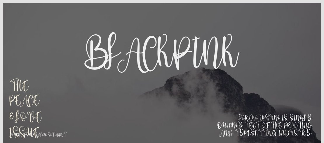 Blackpink Font Family