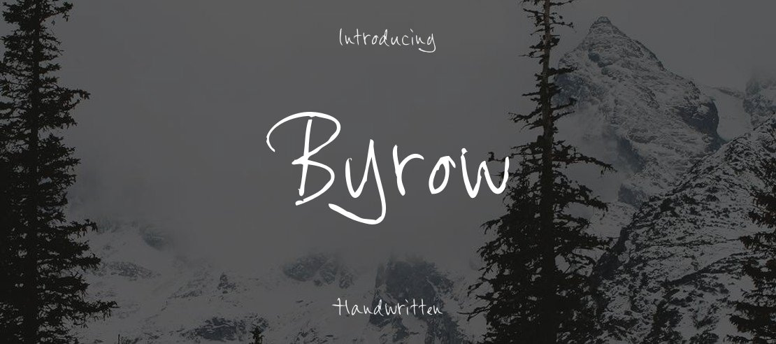 Byrow Font