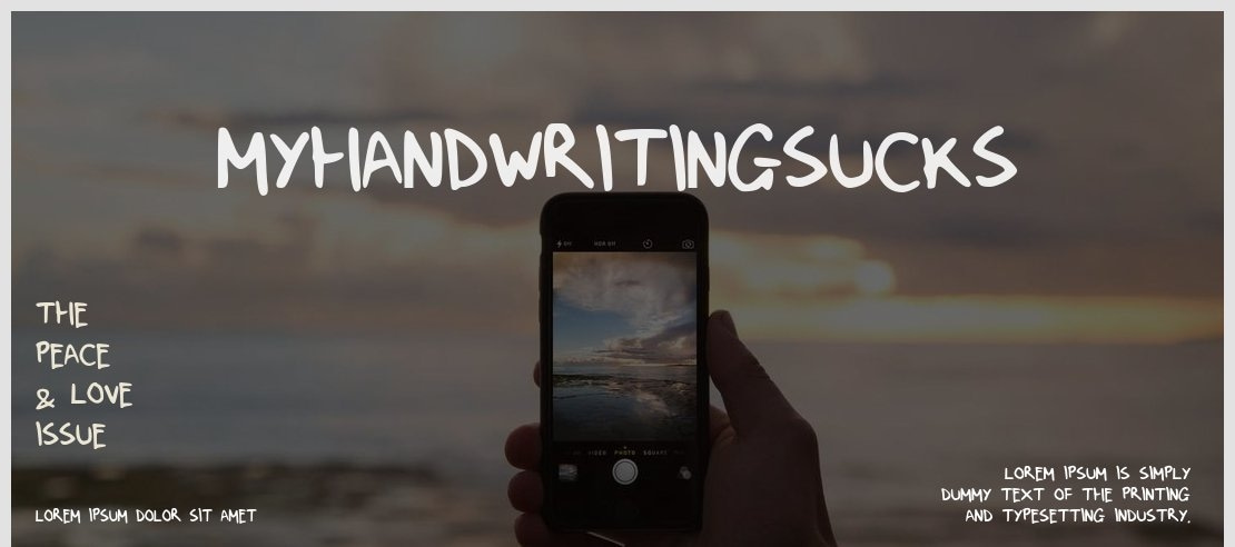 MyHandwritingSucks Font