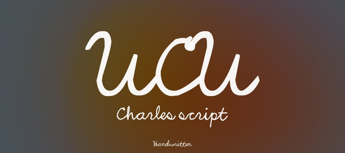 UCU Charles script Font