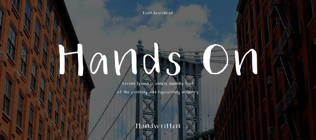 Hands On Font