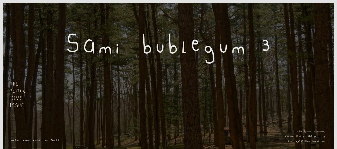 Sami_bublegum 3 Font