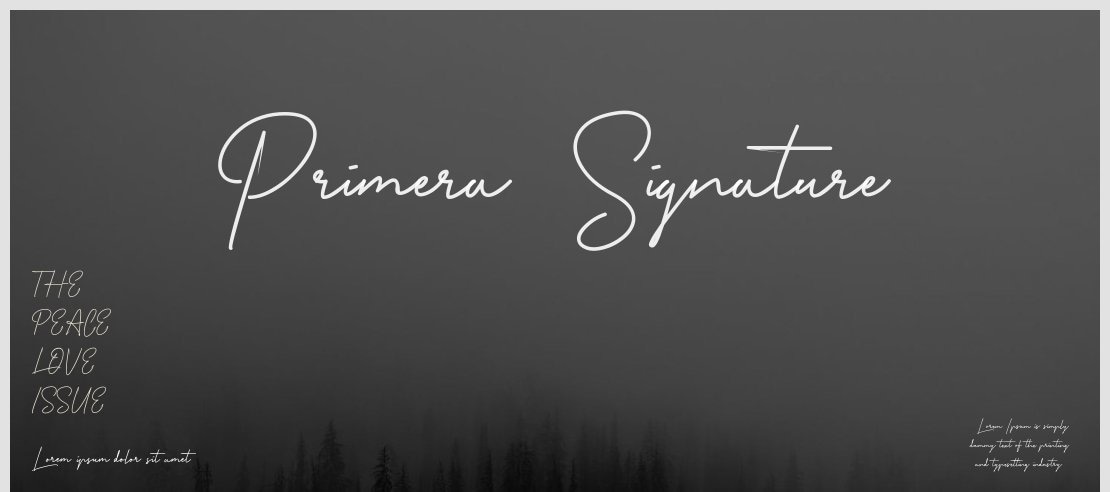 Primera_Signature Font