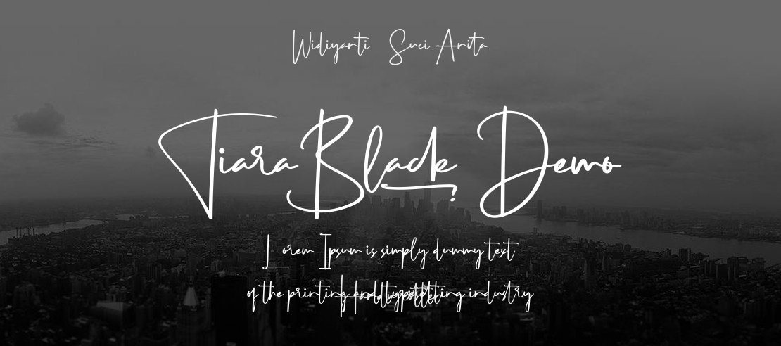 Tiara Black Demo Font