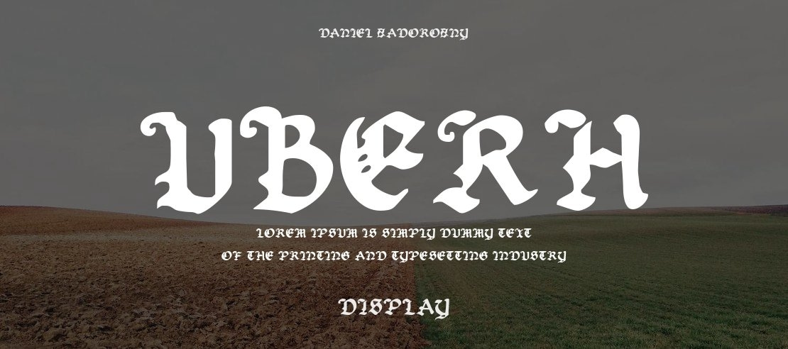 Uberh Font Family