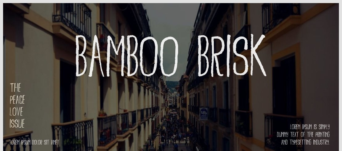 Bamboo Brisk Font