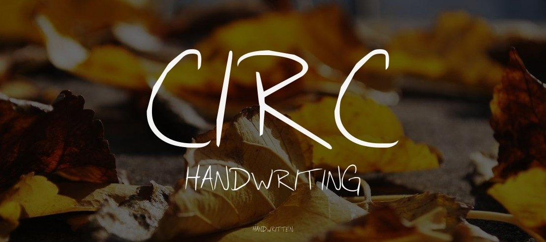 Circ Handwriting Font