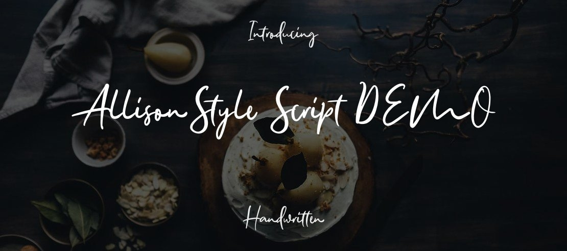 AllisonStyle Script DEMO Font