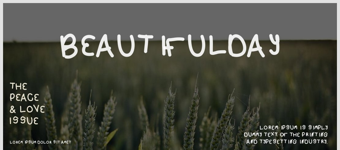 BeautifulDay Font