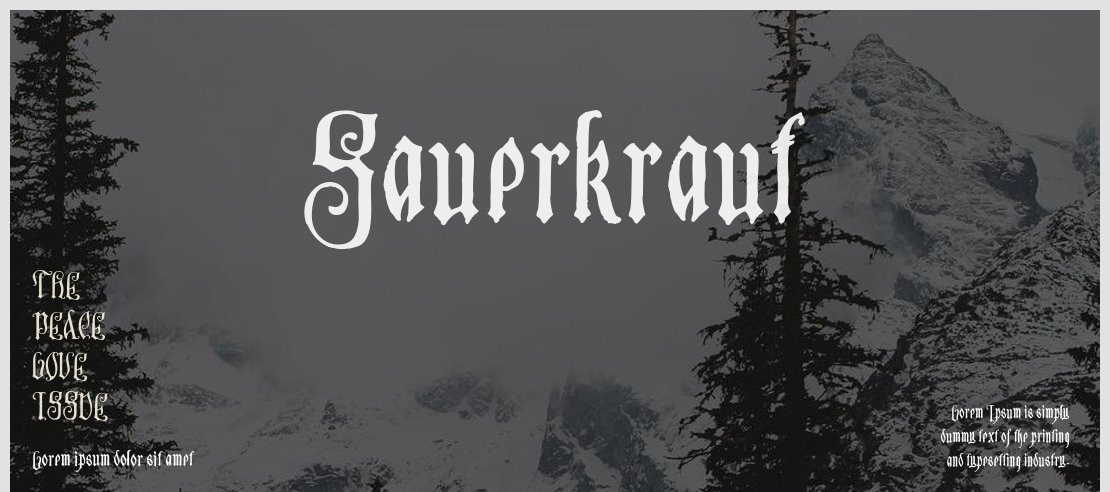 Sauerkraut Font