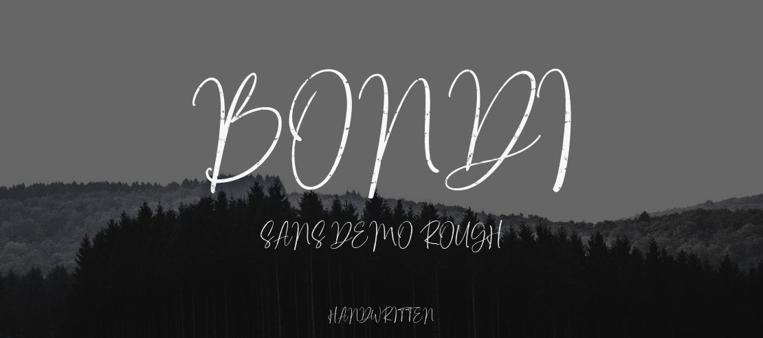 Bondi Sans DEMO Rough Font