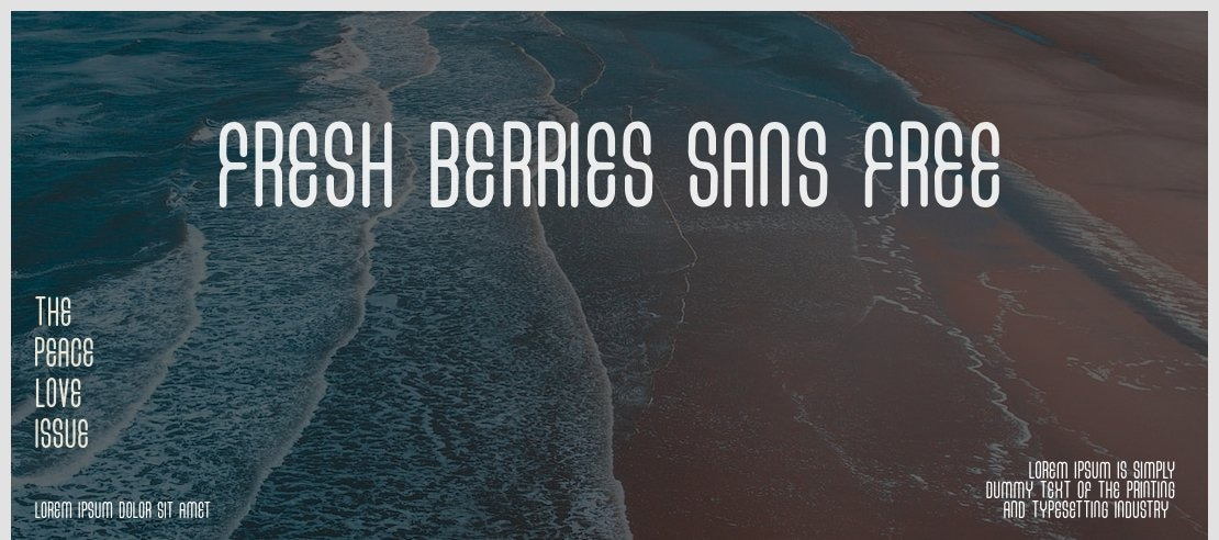 FRESH BERRIES SANS FREE Font Family