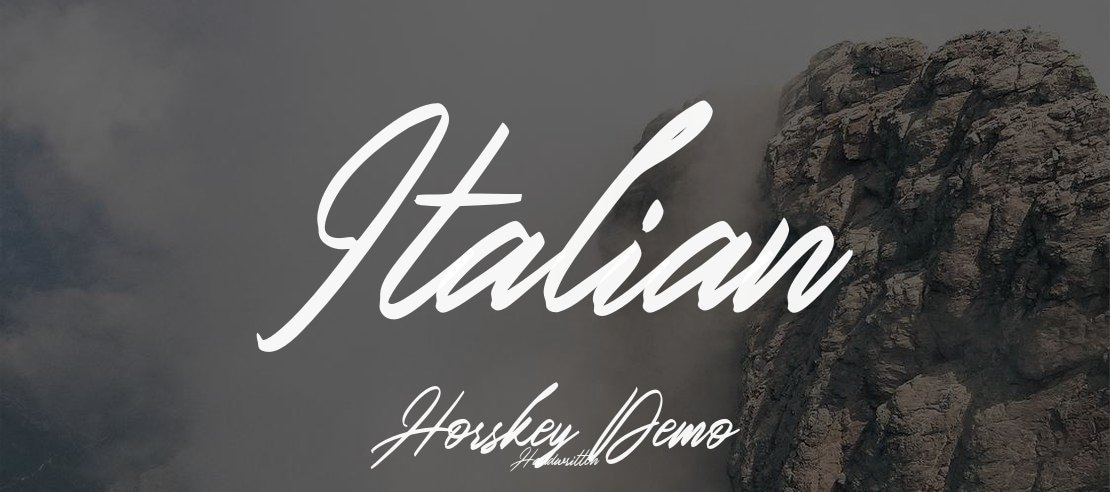 Italian Horskey Demo Font Family