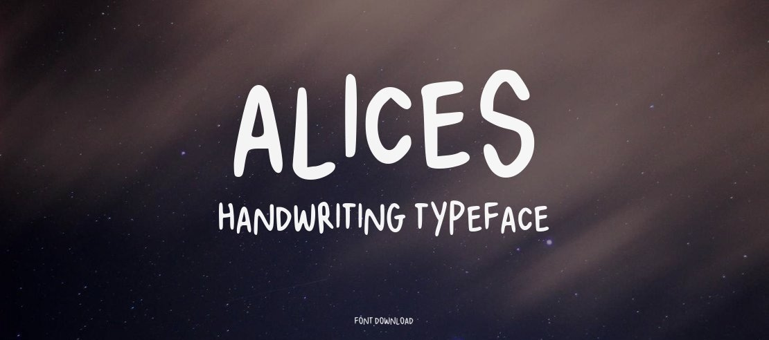 Alices Handwriting Font