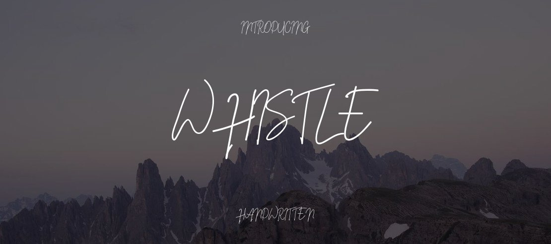Whistle Font
