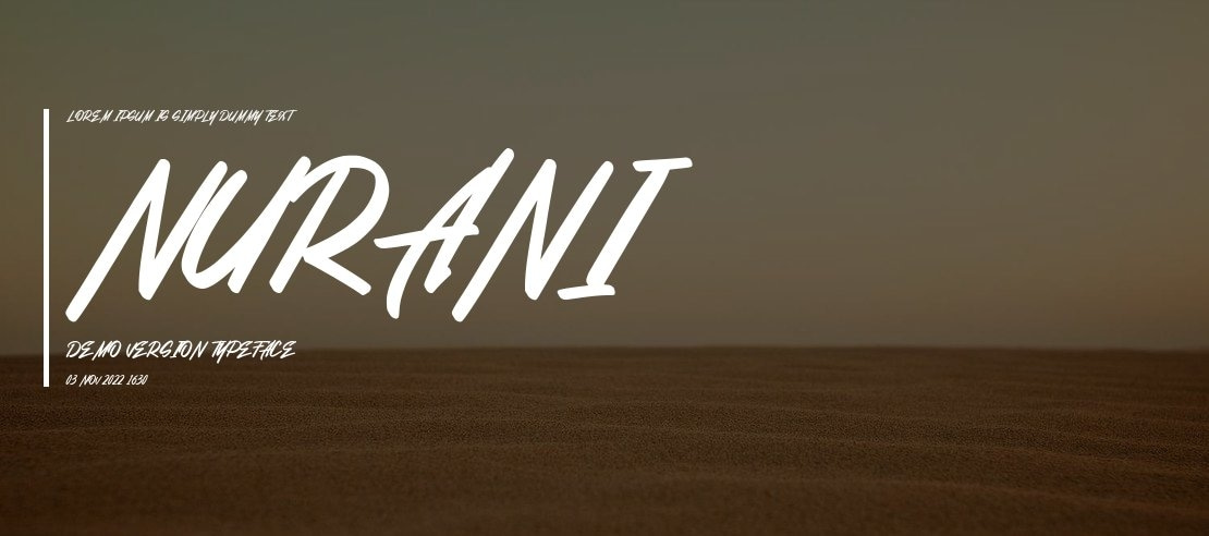 Nurani Demo Version Font