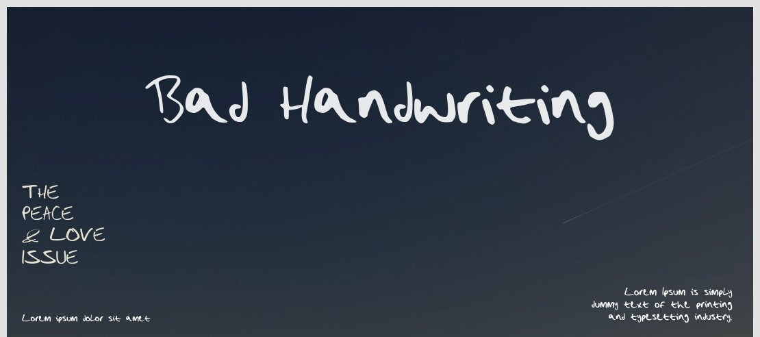 Bad_Handwriting Font