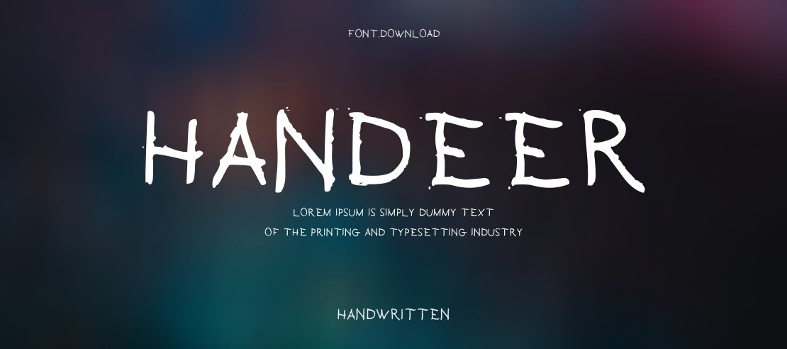 Handeer Font