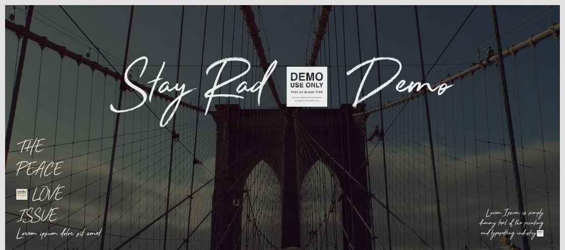 Stay Rad - Demo Font