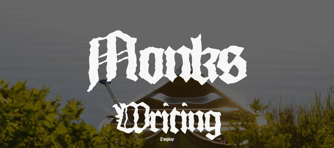 Monks Writing Font