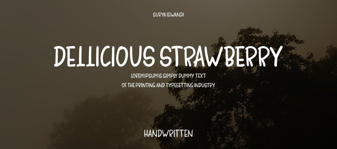 Dellicious Strawberry Font
