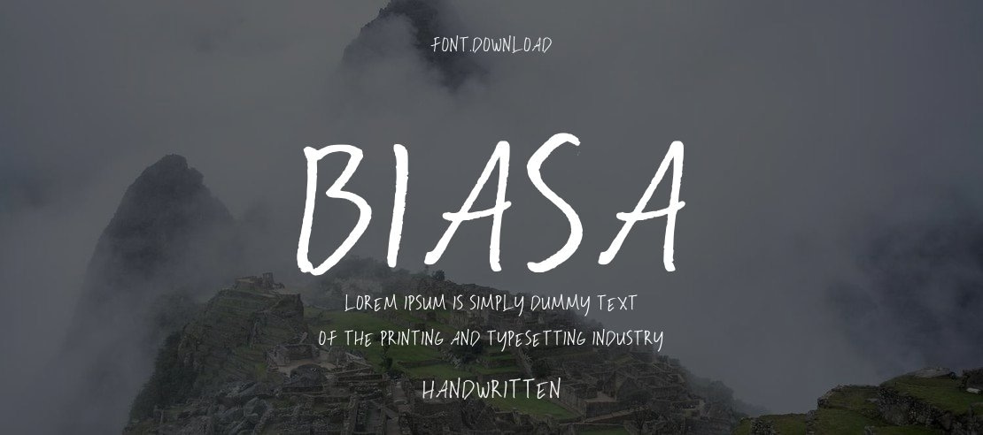 Biasa Font