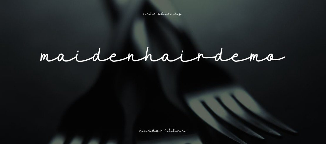 MaidenhairDEMO Font