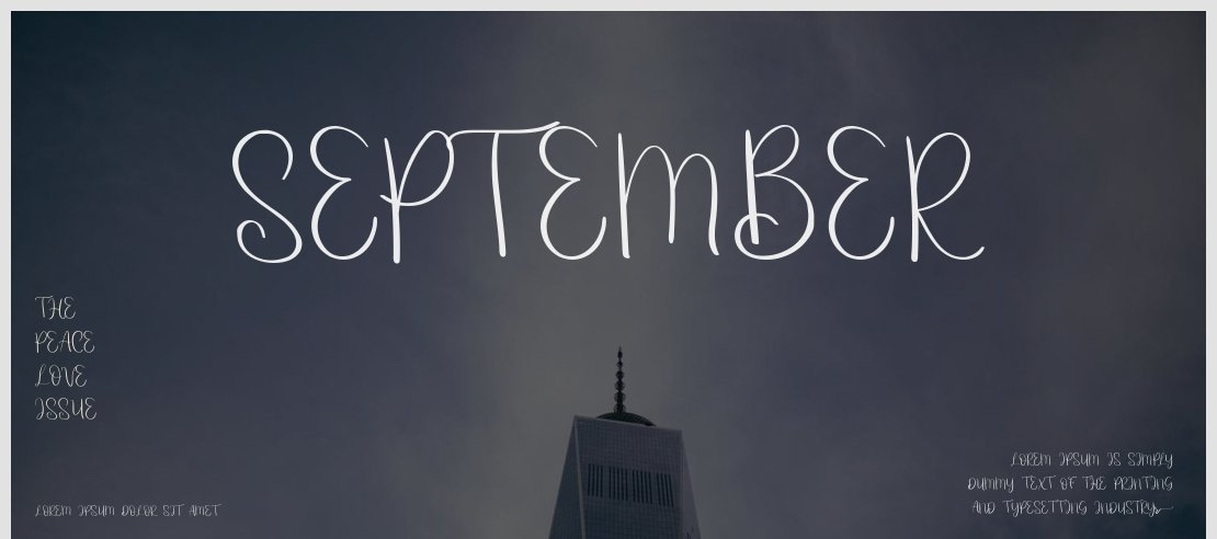 september Font