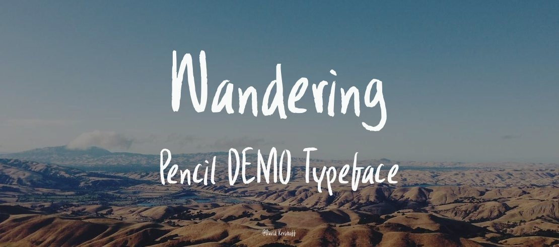 Wandering Pencil DEMO Font