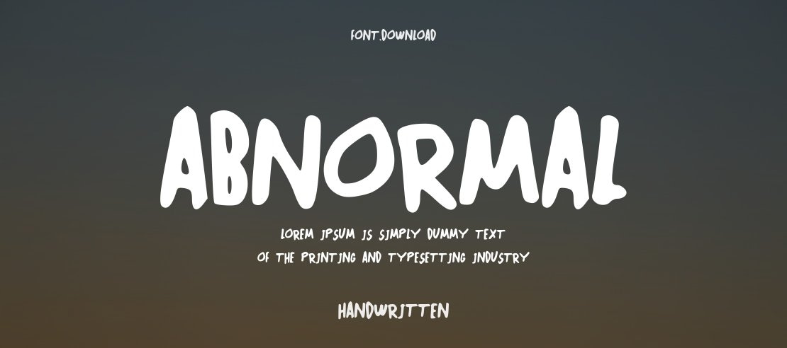 ABNORMAL Font