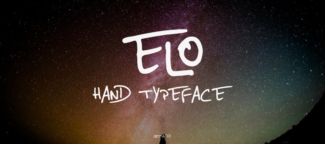 Elo Hand Font