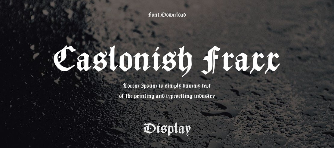 Caslonish Fraxx Font