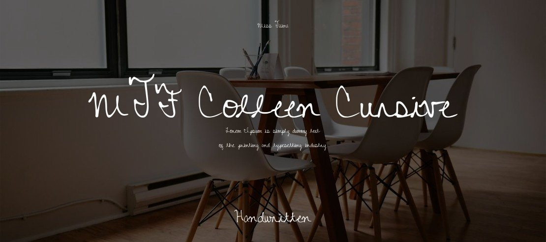 MTF Colleen Cursive Font