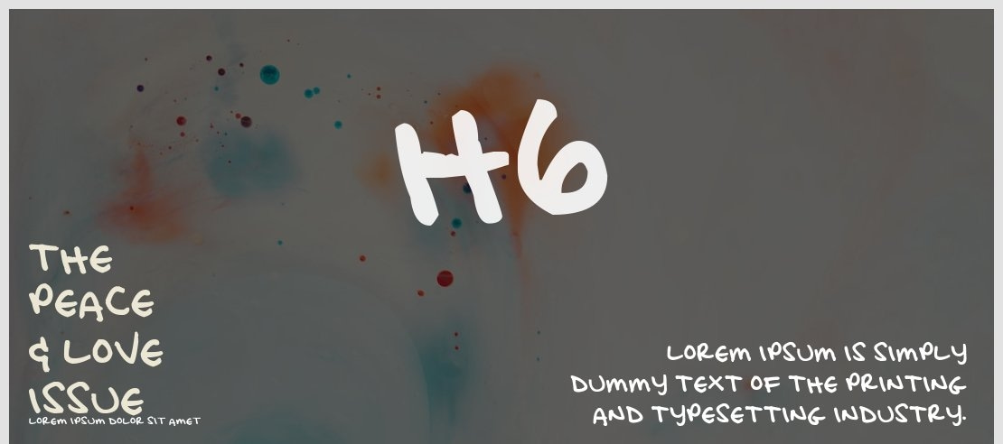 h6 Font