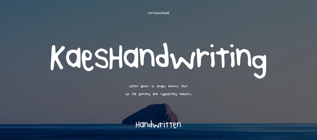KaesHandwriting Font