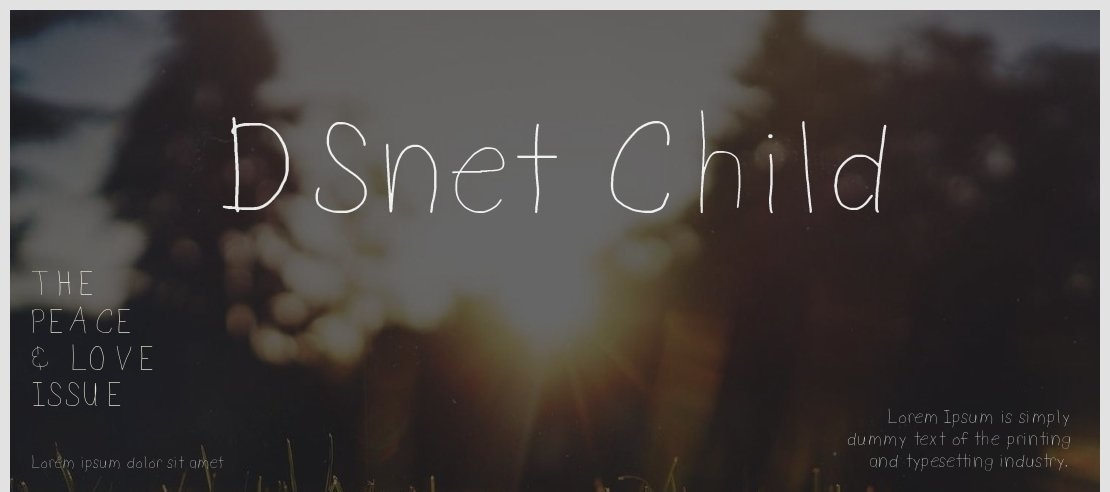 DSnet Child Font