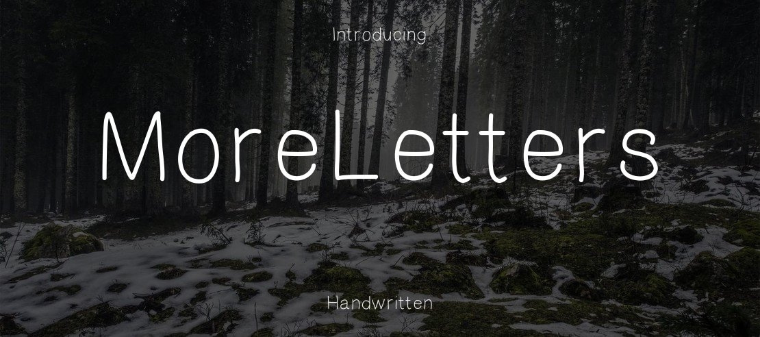 MoreLetters Font