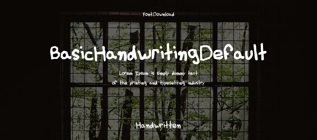 BasicHandwritingDefault Font