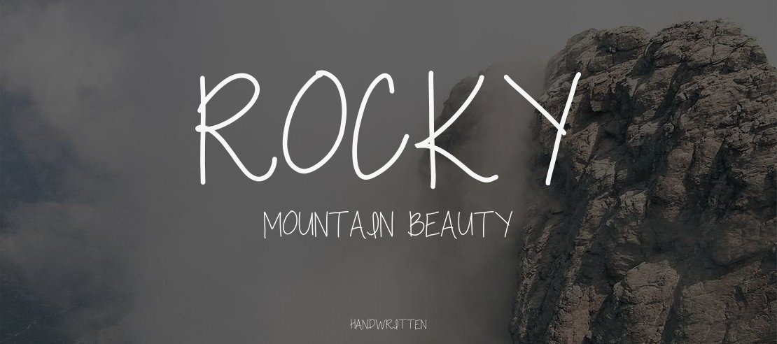 Rocky Mountain Beauty Font
