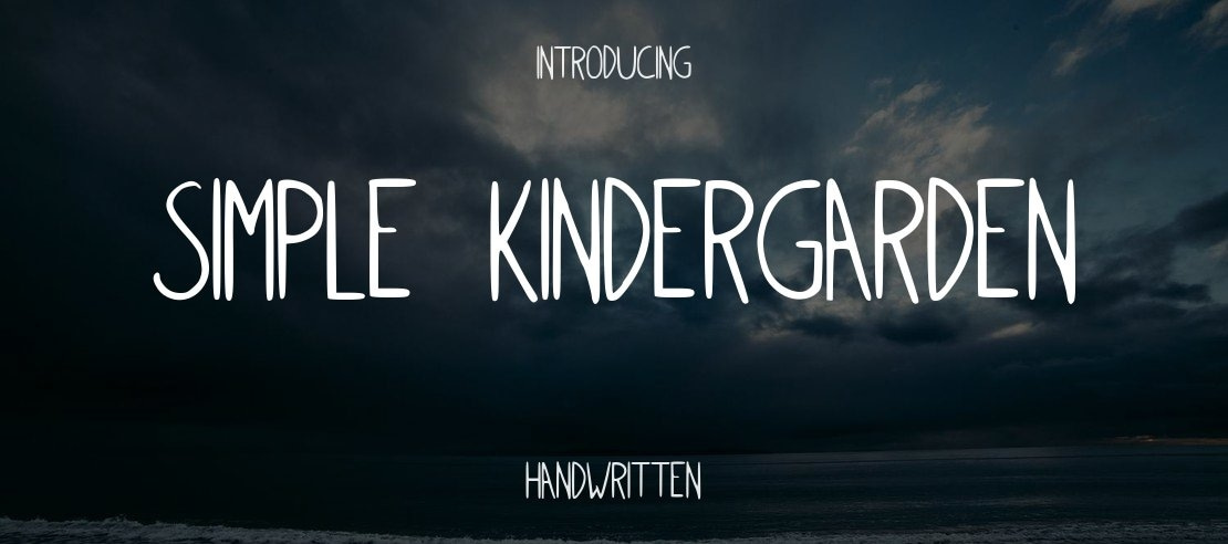 Simple_kindergarden Font