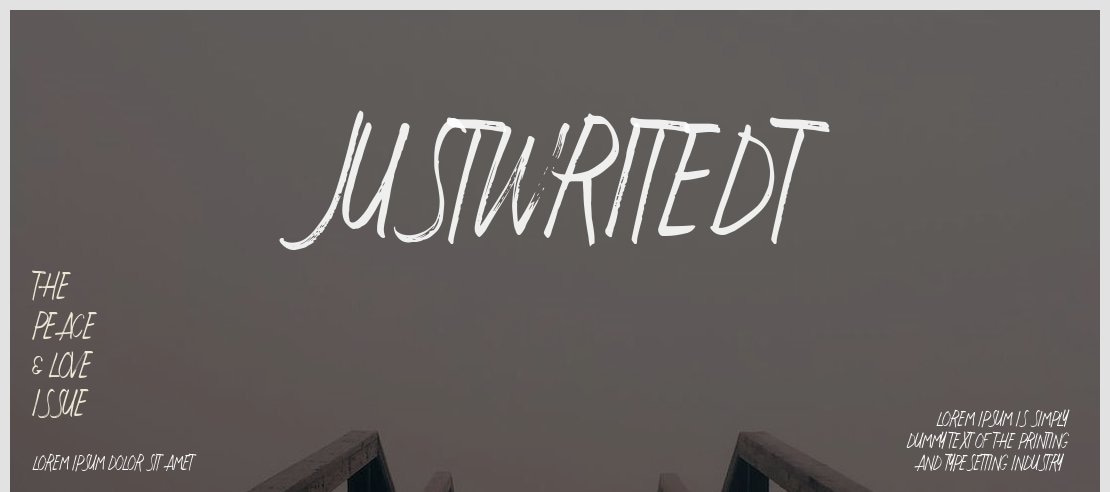 JustWriteDT Font