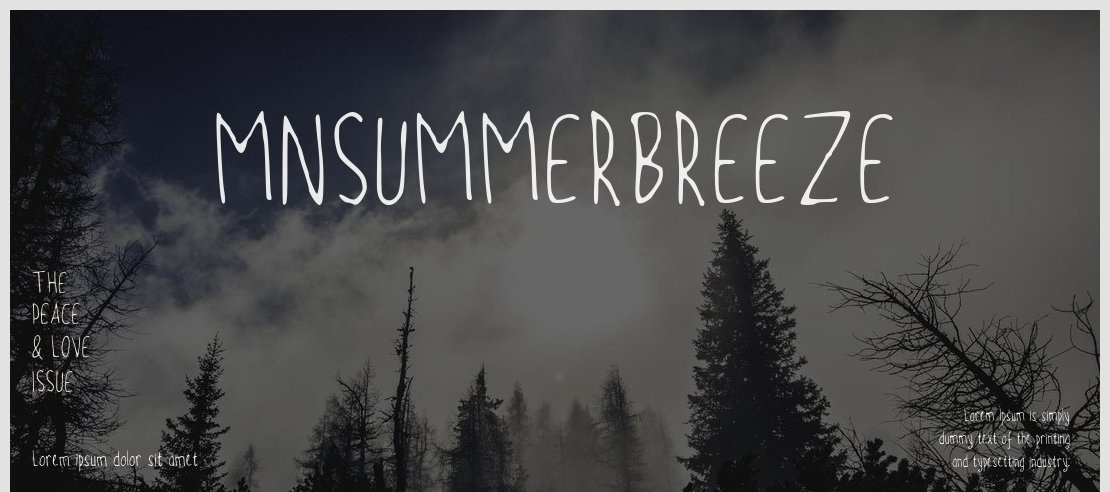 MNSUMMERBREEZE Font